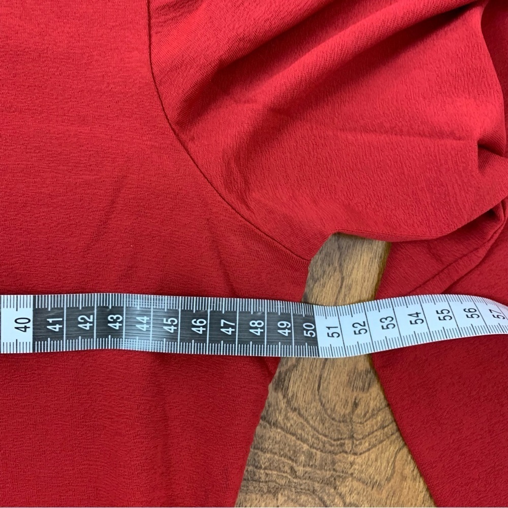 Max Mara Long Sleeves Top T Shirt Red Size XL Made Italy Crewneck Capsule - Picture 8 of 12